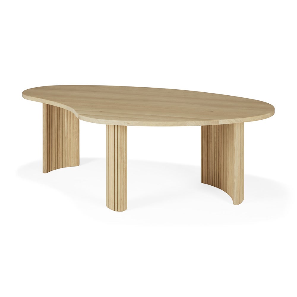 Boomerang Coffee Table Oak 126x74 cm