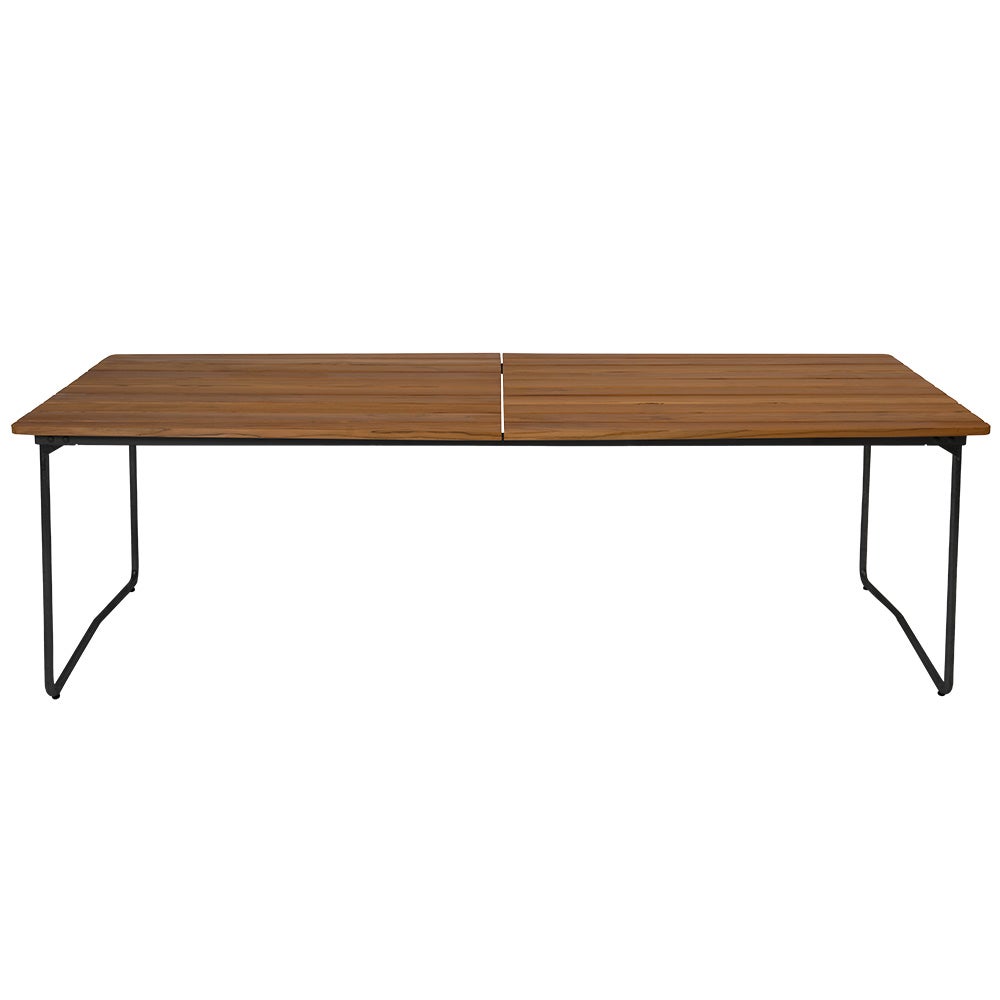 Dining table B31 230 Untreated teak / black frame