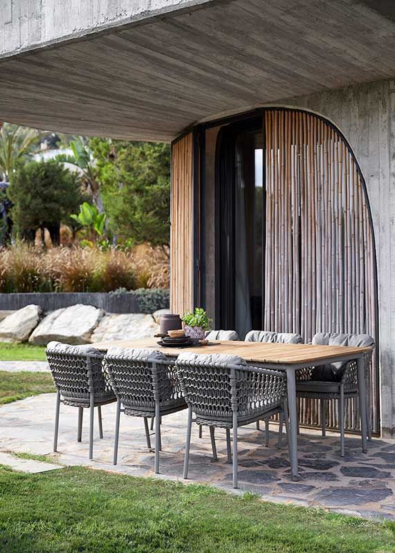 Ocean armchair stackable Taupe