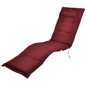 Canyon thin sun lounger cushion structured dralon Bordeaux