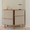 Audacious Highboard Cabinet Oak/White Sands