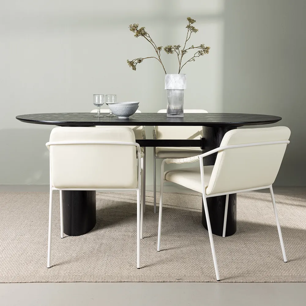 Tvist Dining Chair Beige PU 2-pack