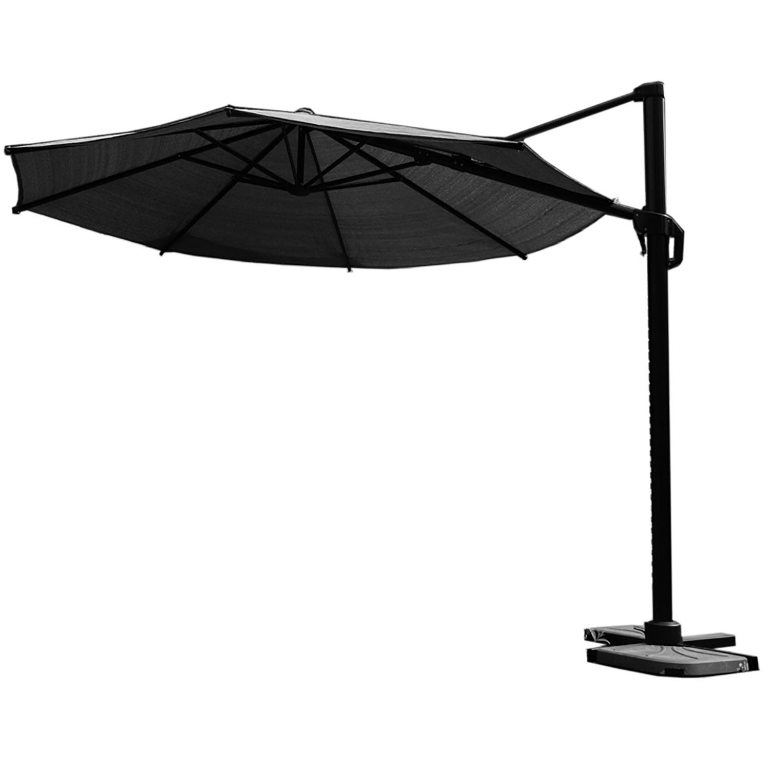 Coolfit free hanging parasol 350cm anthracite