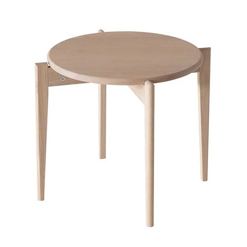 Tilia Coffee table Ø51 cm White oiled Oak