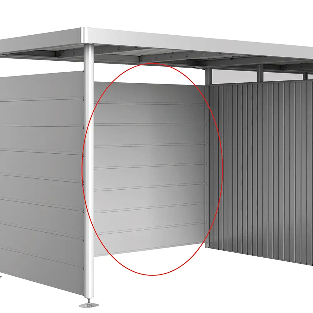 Rear wall Sidelight size H2-H5, metallic silver