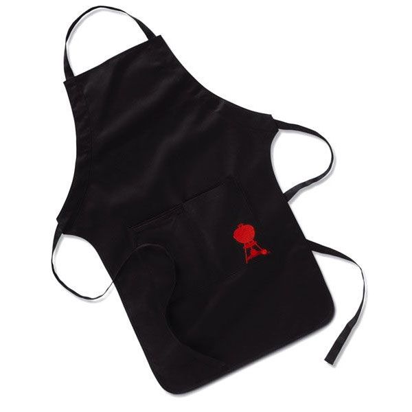 Apron black cotton