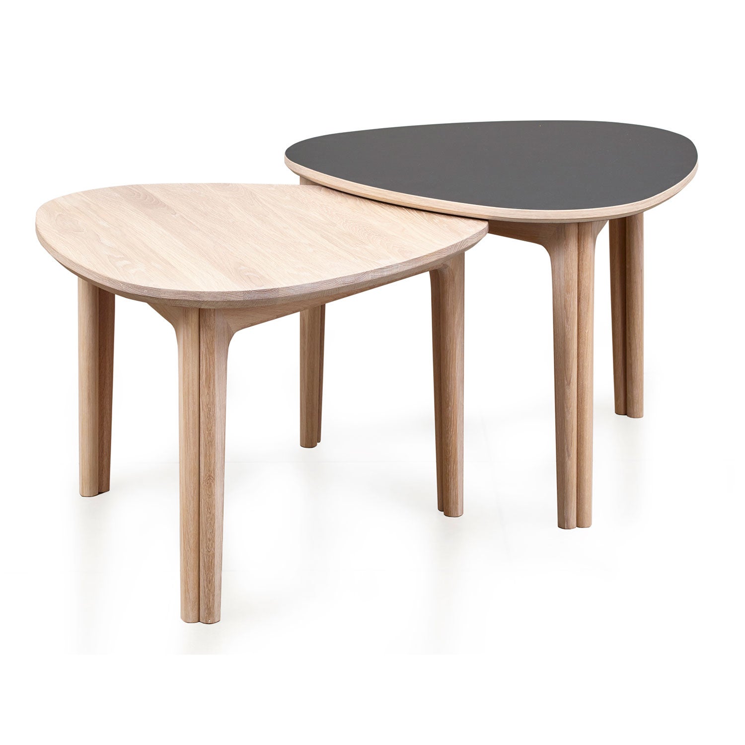 Sm206 Coffee Table Oak White Oil/White Laminate 65X63X43cm