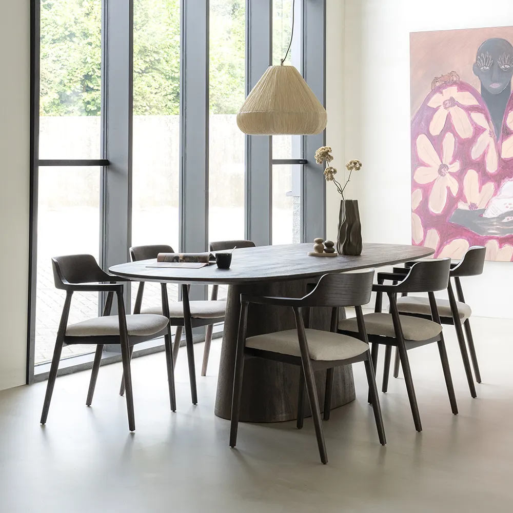 Aron Dining table 250x110 - brown