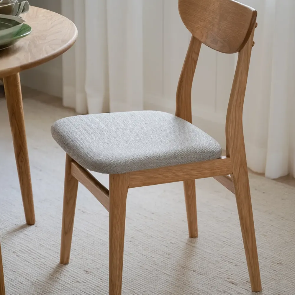 Rodham chair oak/gray-beige