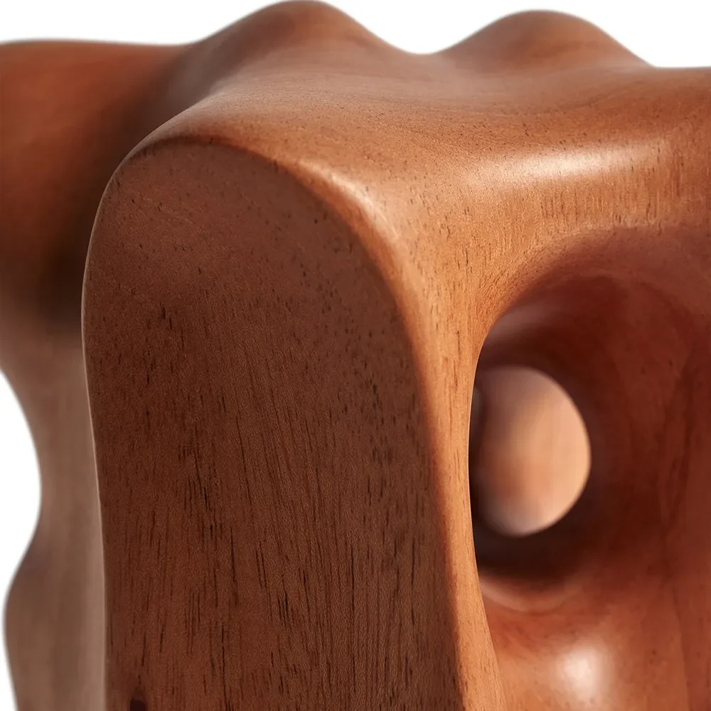 Organic sculpture - varnished mahogany