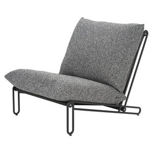 Blixt armchair Black / Teddy ant