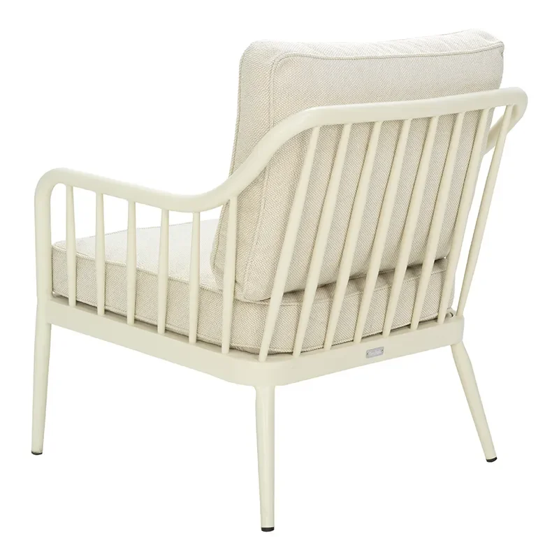 Coleville armchair  Pearl white / Dot beige