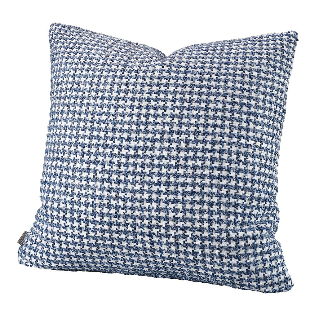 DENTE checkered cushion cover - 50x50, blue