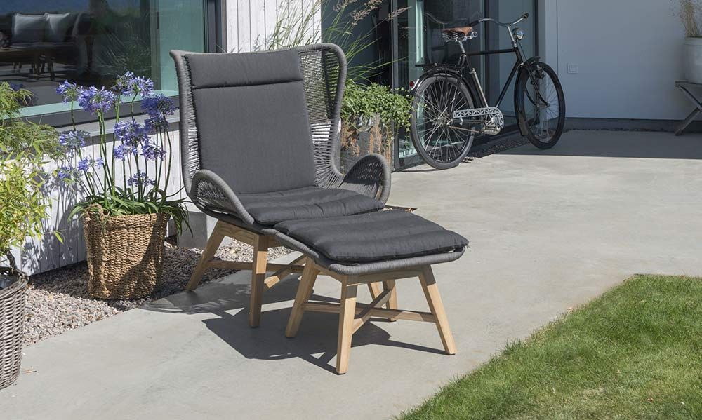 Himmelsnäs Footstool grey 