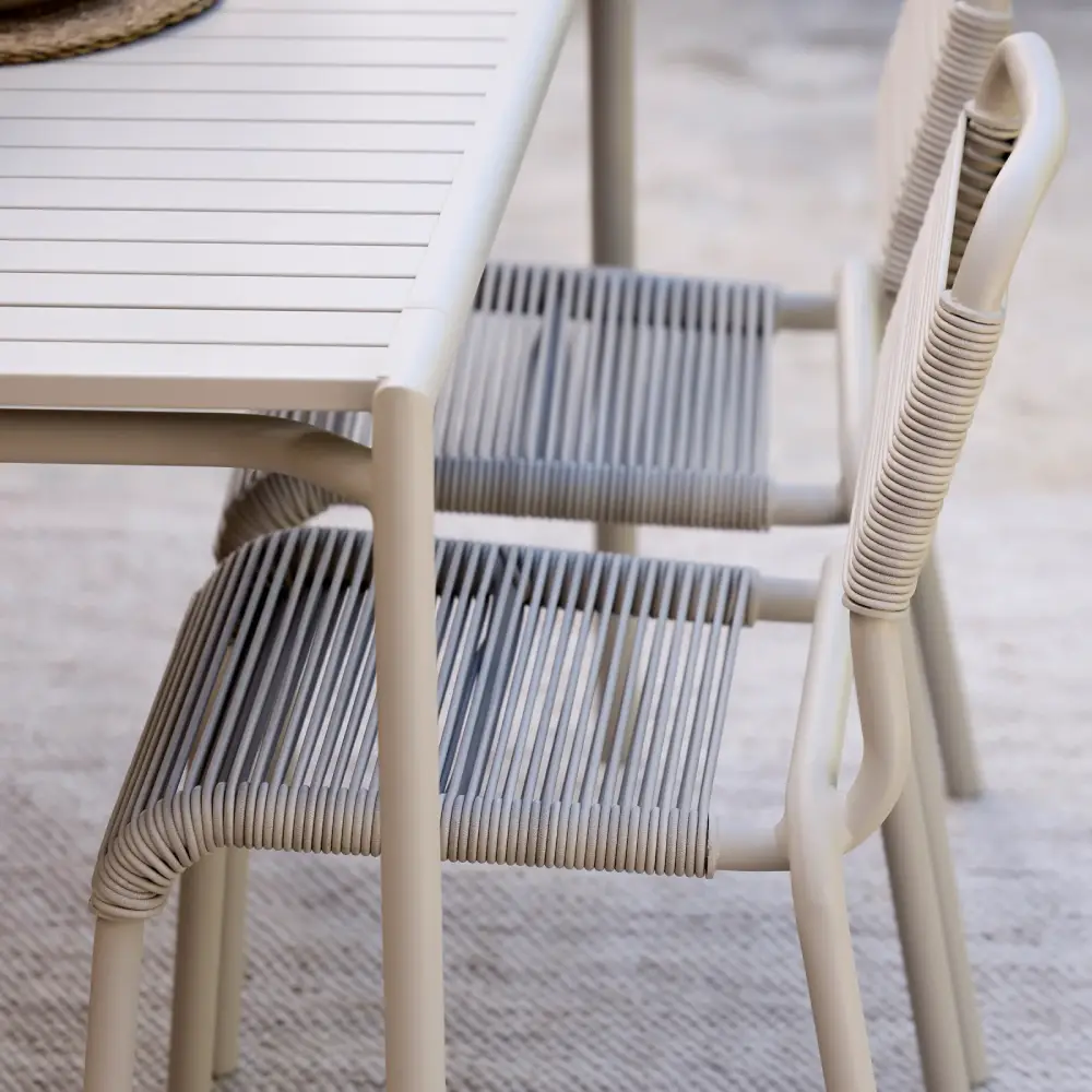 Al Dente chair, stackable m/sand Weave Sand