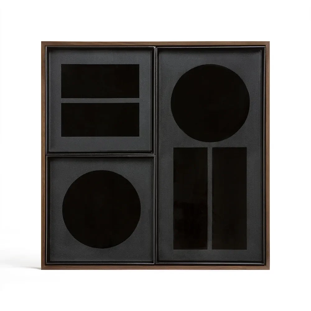 Desk organizer walnut 33x33 cm