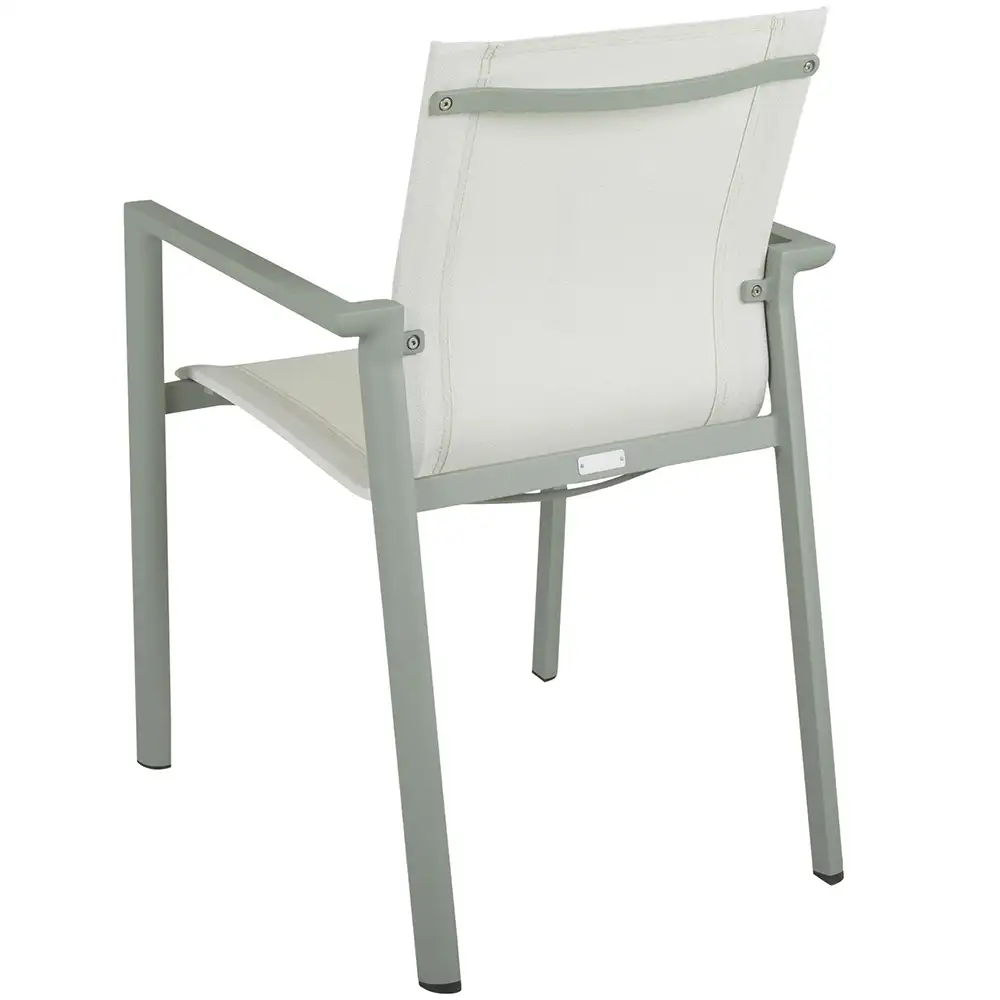 Delia stacking chair dusty green/textilene