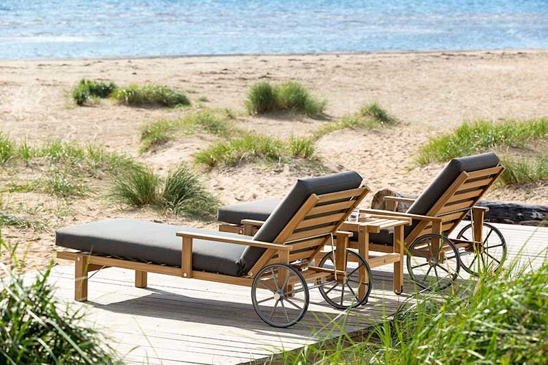 Waterproof Sunbed Cushion Grey