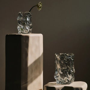 Mouth-Blown Vase Virelle H 18 cm