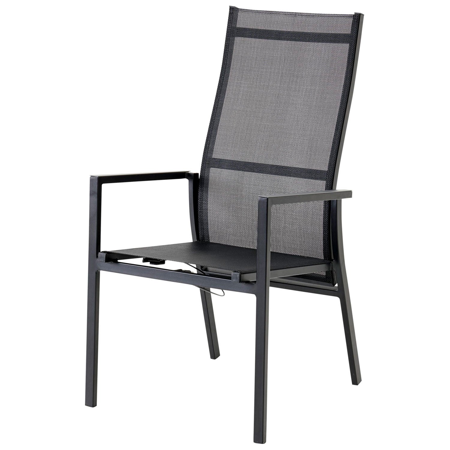 Avanti position chair black aluminium/textile