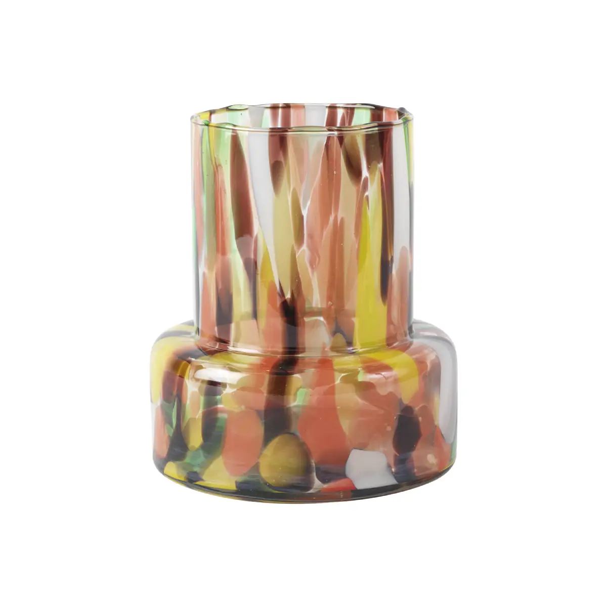  HAROLD Vase Multi color Ø18xH21 cm