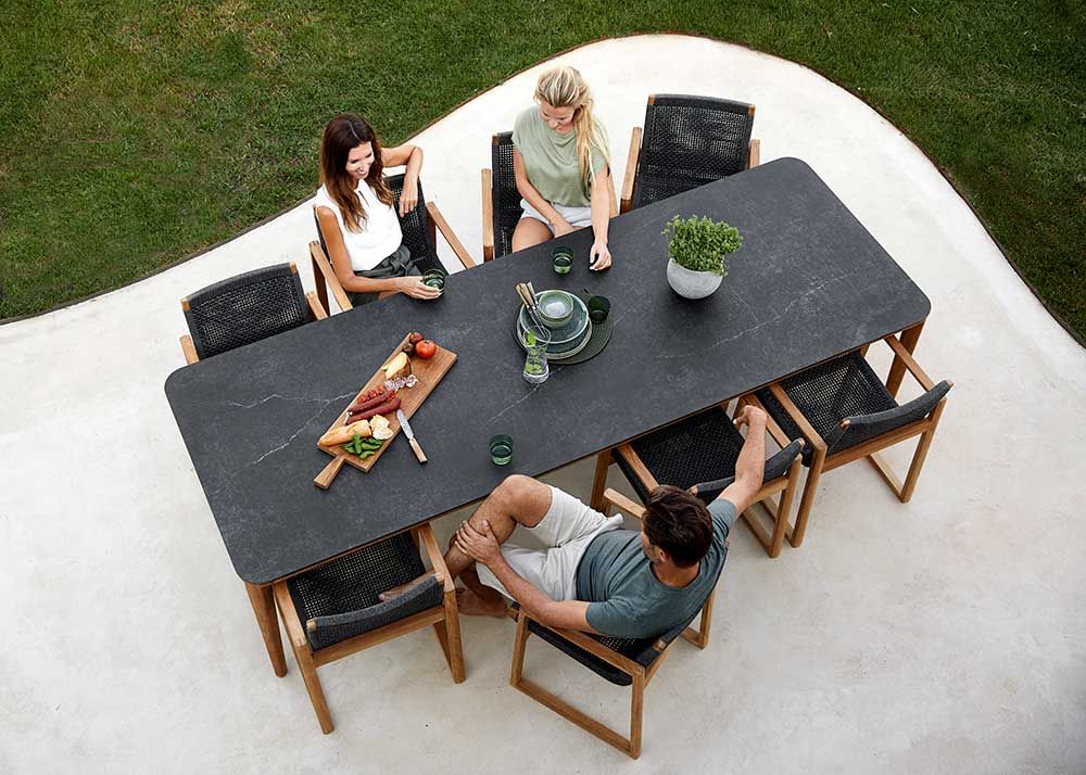 Aspect Dining Table Teak/Ceramic