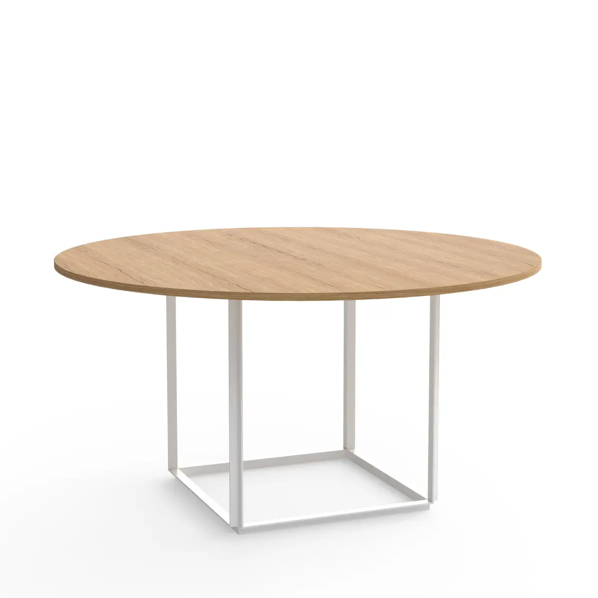 Florence Table Frame Large Metallic White