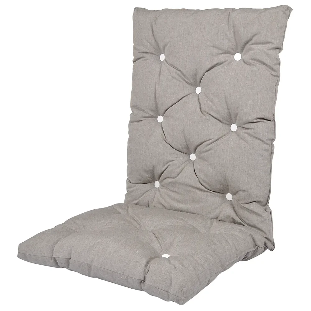 High Flock Cushion Ash grey