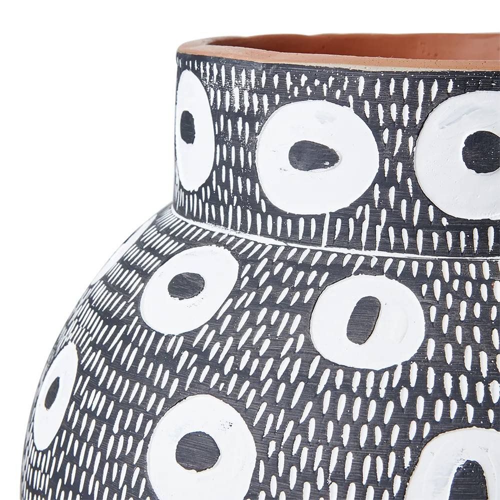 CAMILLE Pot L Black/white