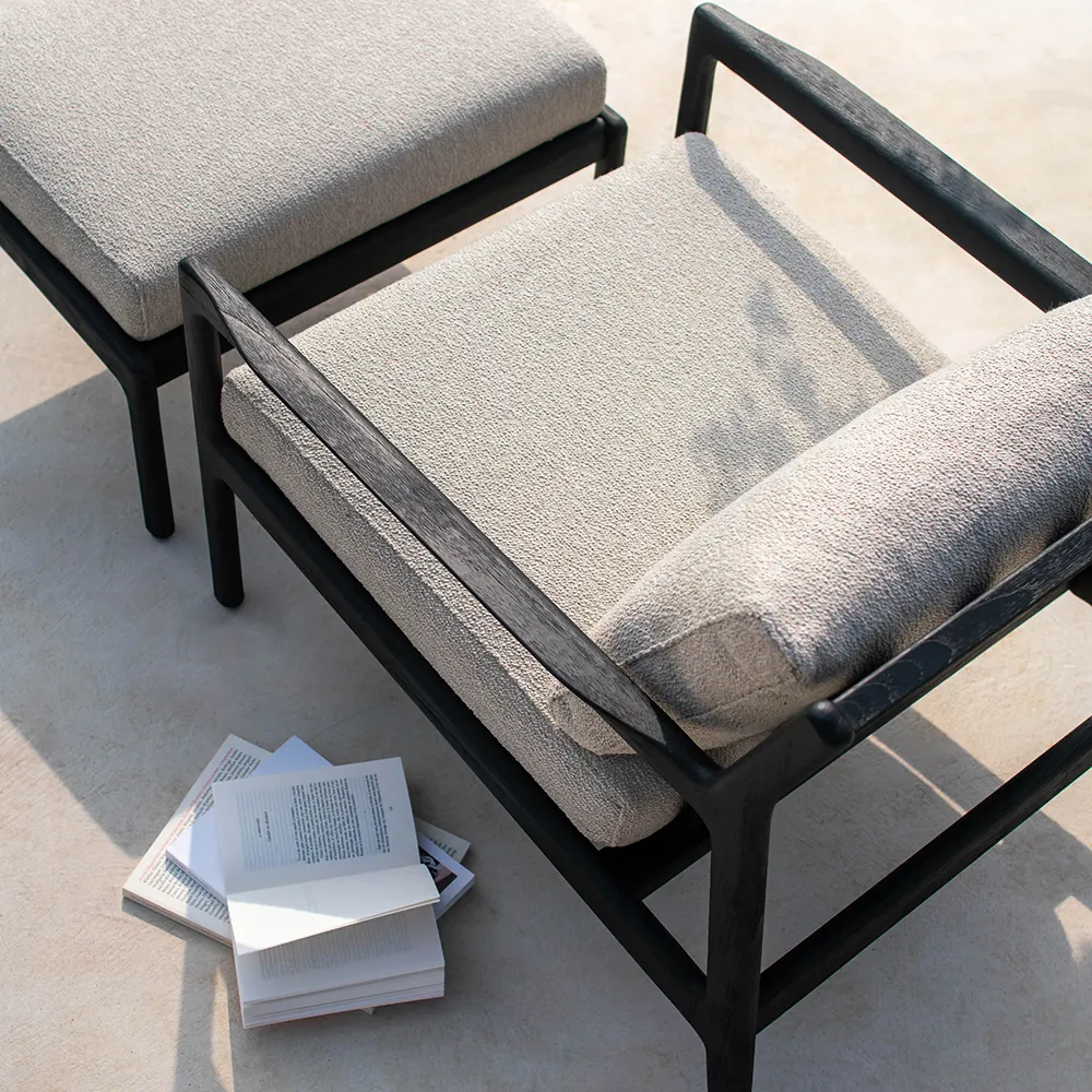 Jack Footstool Black/Mocha