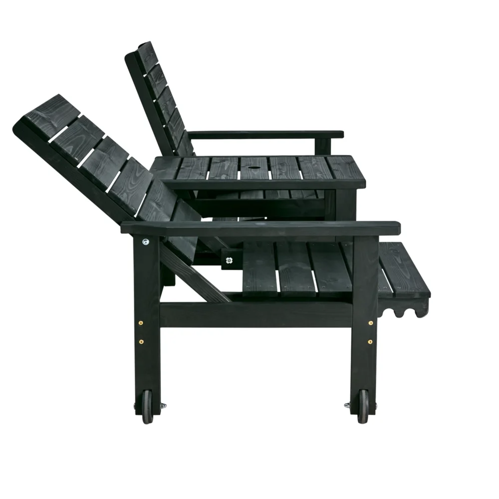 YOU and ME 2-seater sofa Black