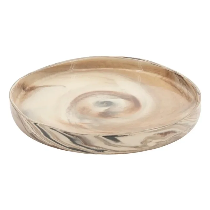 Plate Nagare large 33x33x4 cm Stoneware Multicolour