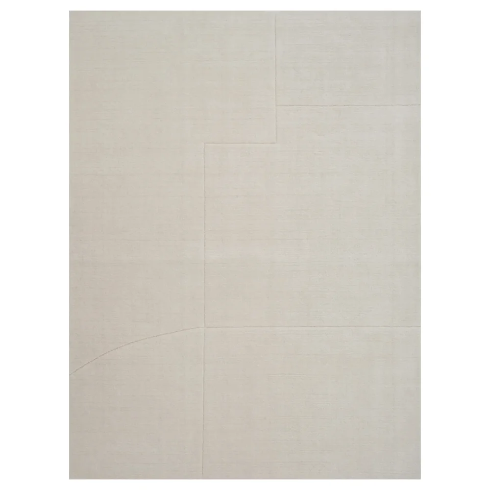 Geometric Maze White 170x240 carpet 