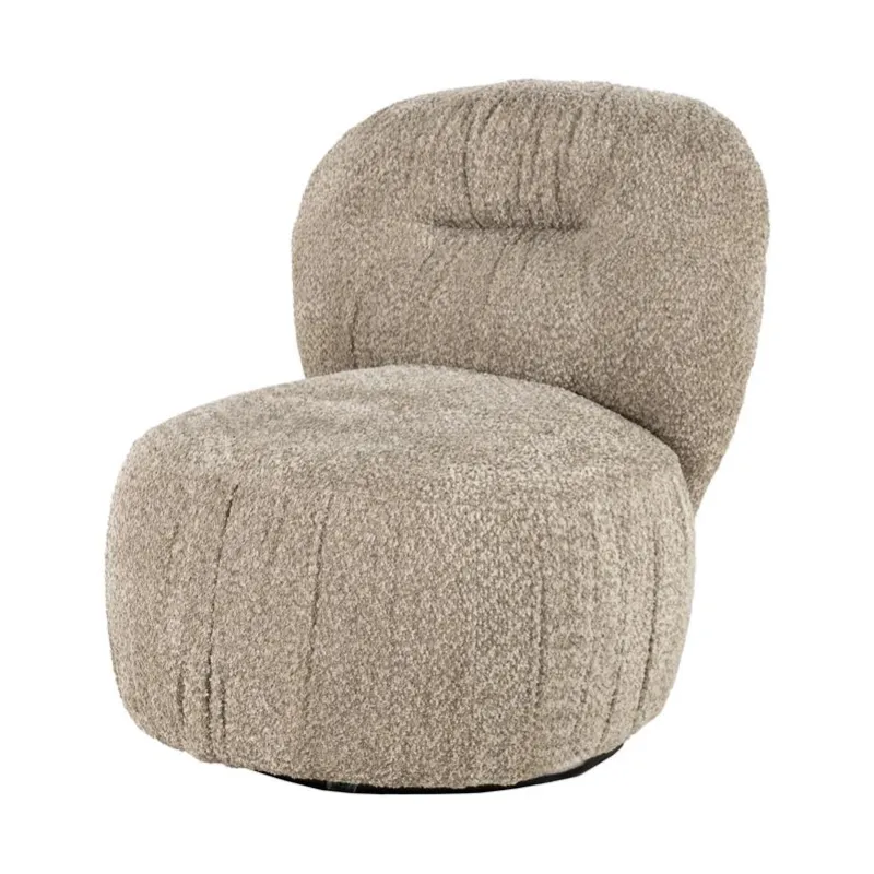Roux lounge chair 72x91x76,5 cm polyester taupe