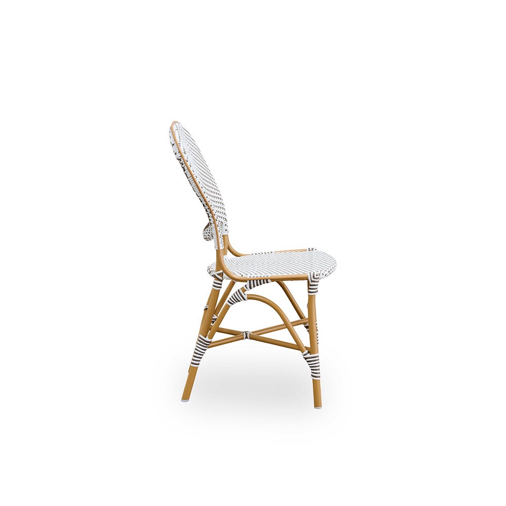  Isabell chair white w/cappucino dot