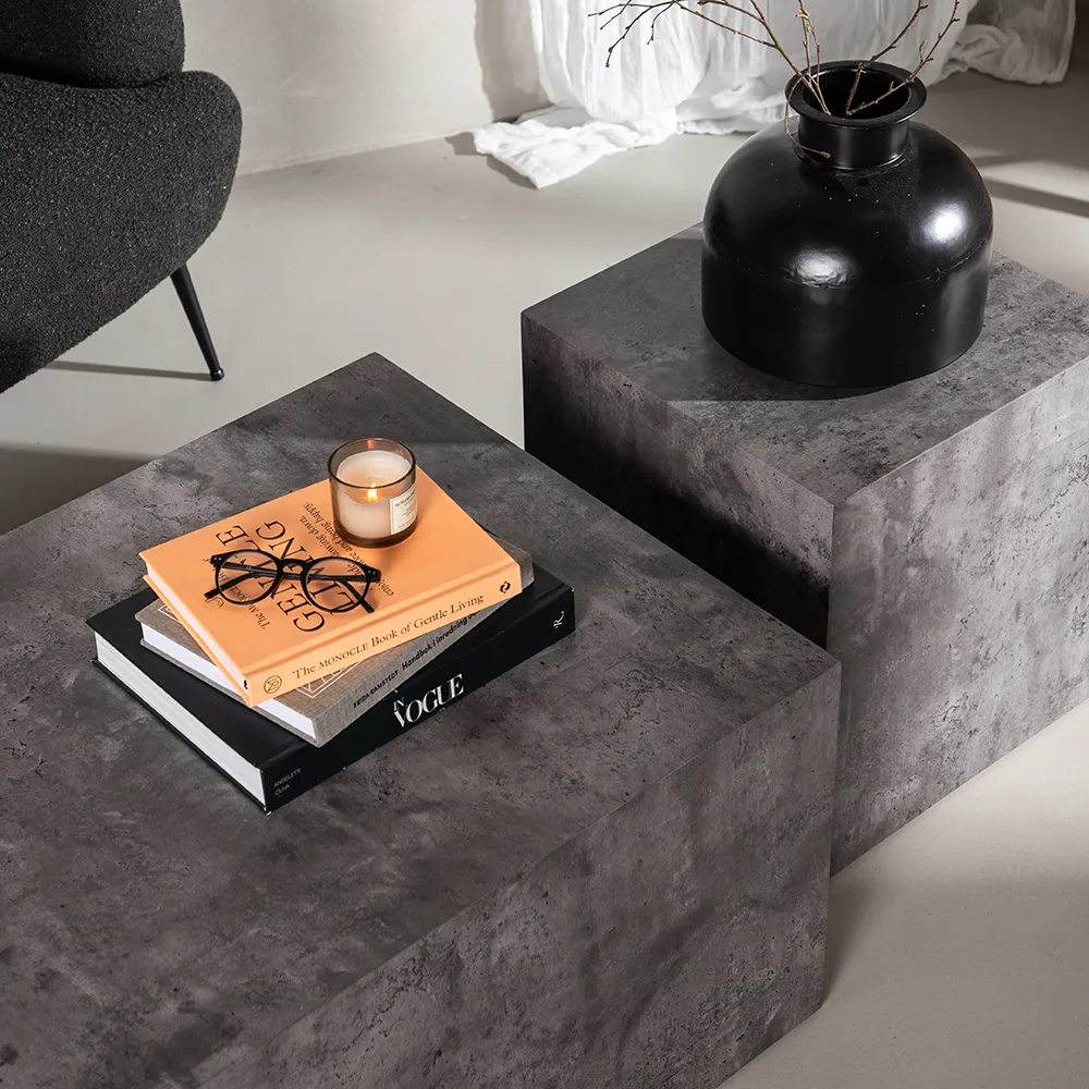 York Coffee Table 40x40 cm Grey