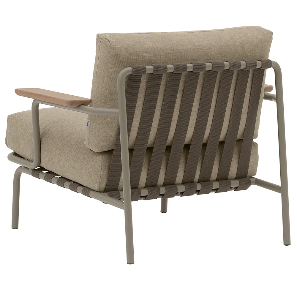 Settle Lounge Chair - Ribbed Weave 5/Taupe 