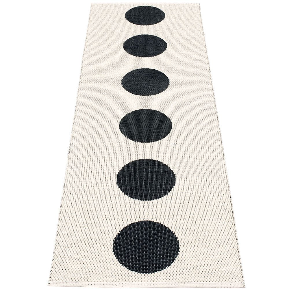 Vera Carpet 70x225 cm black/vanilla