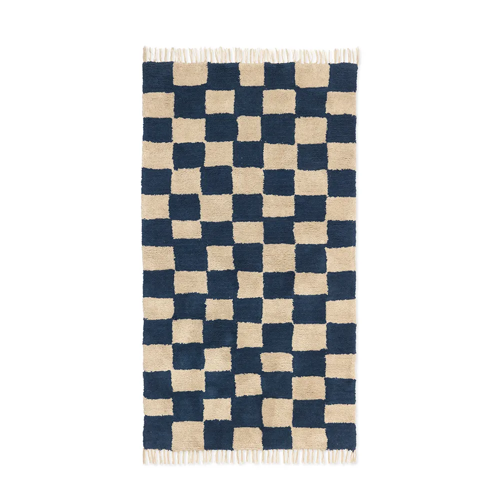 Washable Rug Mara Deep Blue