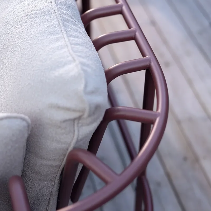 Collier armchair  Zin red / Teddy beige