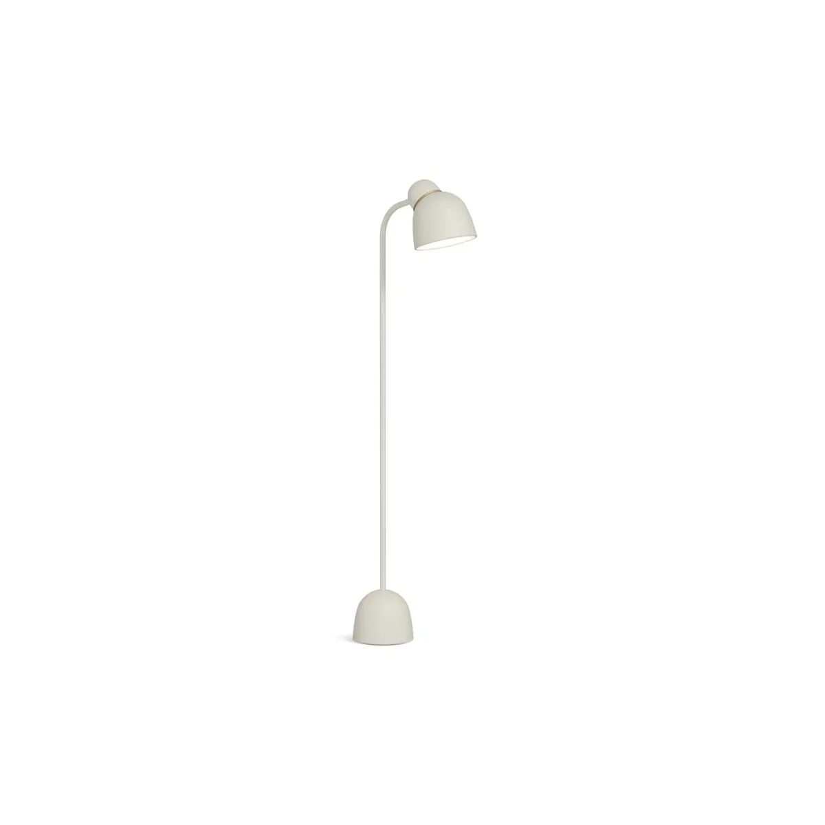Bird floor lamp H130 cm metal sand/brass