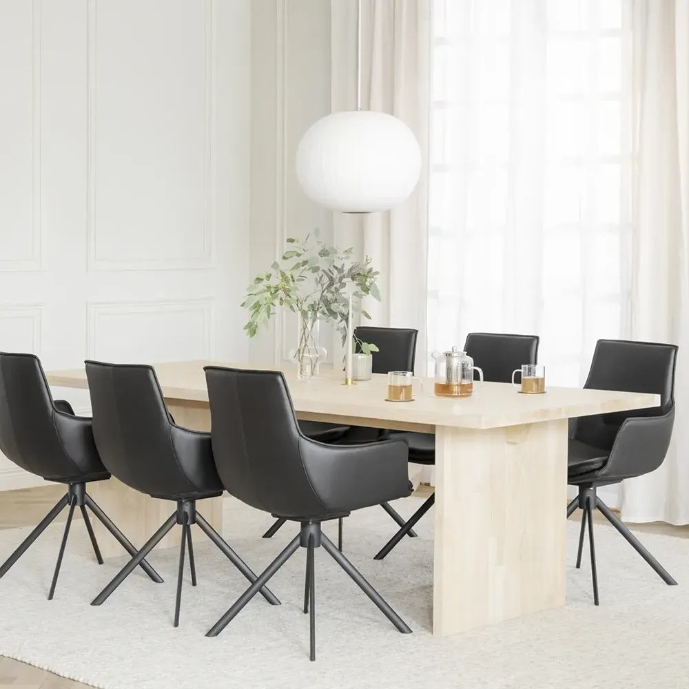 Emmett Dining table 240 white pigmented oak