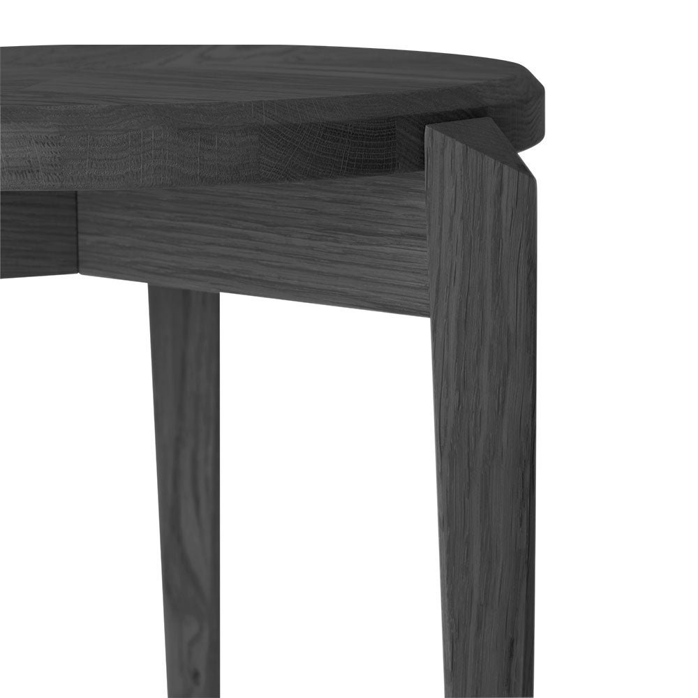 Stool SM840 black lacquered oak