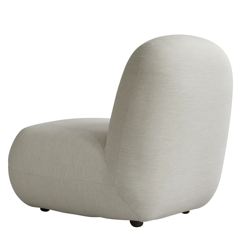Toe lounge chair Flat - Warm Ash