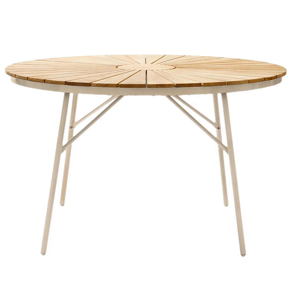 Ellen table 110 cm sandy grey / teak