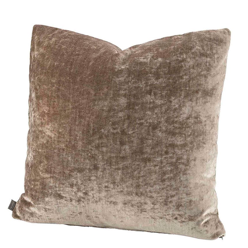 Garda Velvet Beige Plain Cushion Cover 50X50