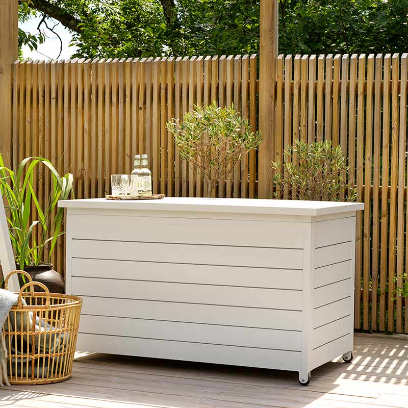 Gäster cushion box large white 