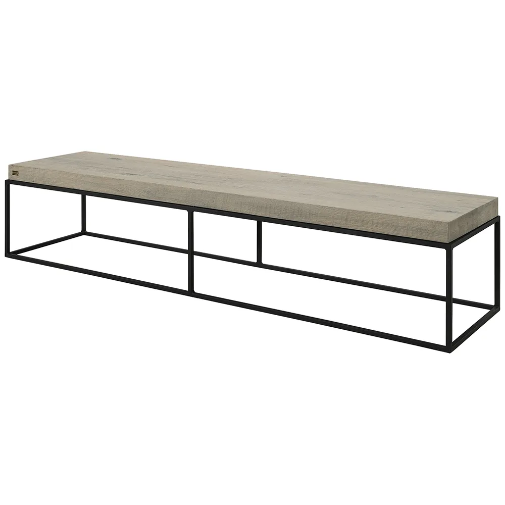 Media bench Carlisle 180x45 cm Silverstone
