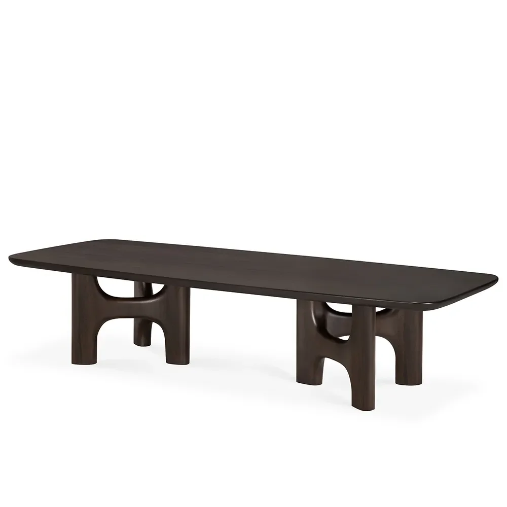 Coffee Table in Mahogany Flow Rose Brown