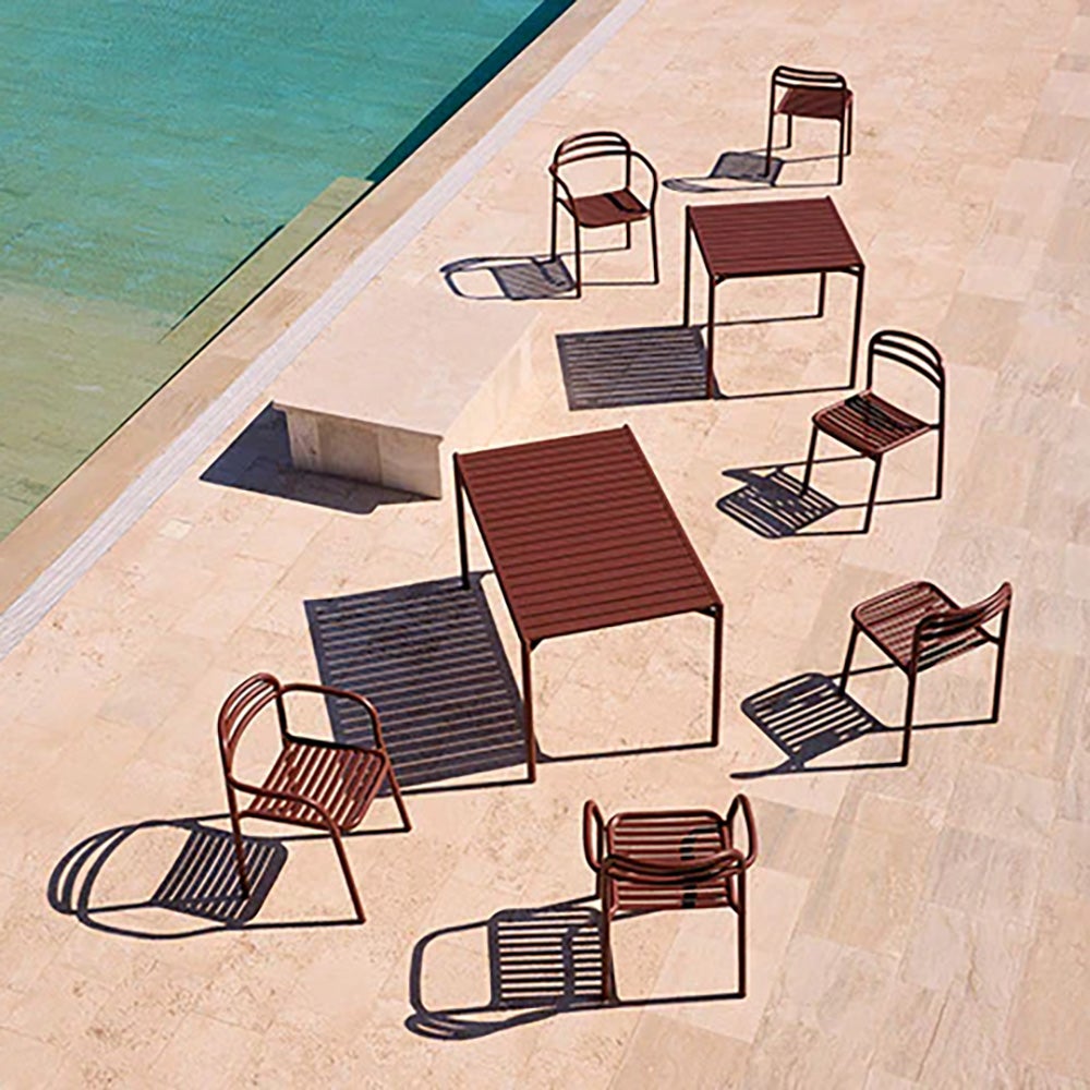  Bliss dining table incl. four chairs - Sand aluminium